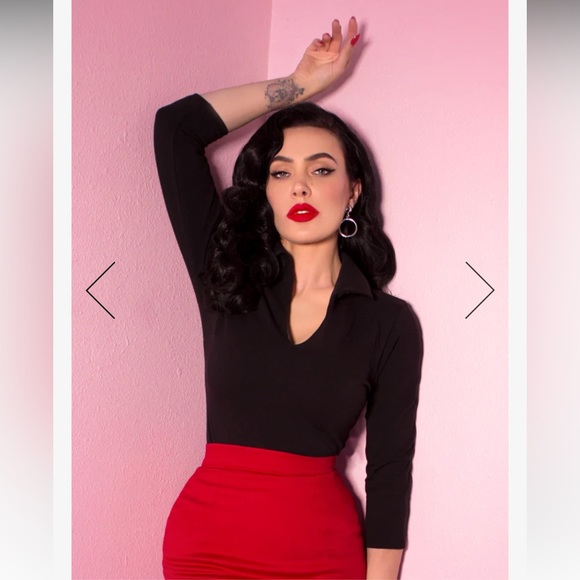 Vixen by Micheline Pitt Tops - Vixen Top in Black Small